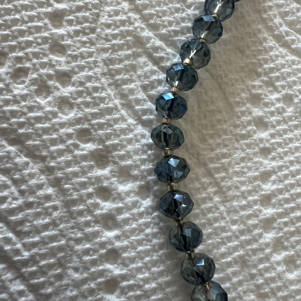 Chan Luu Hematite Beaded Long Necklace - Metallic Gray